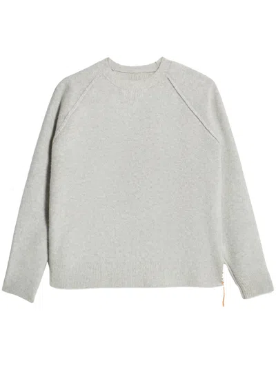 Fortela Knitted Crewneck Sweatshirt In Gray