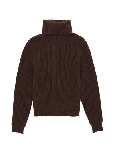 Fortela Laura Turtleneck Sweater In Brown