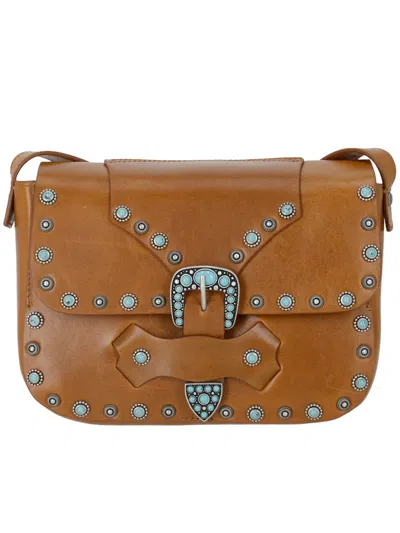 Fortela Kaya Leather Shoulder Bag In Pattern