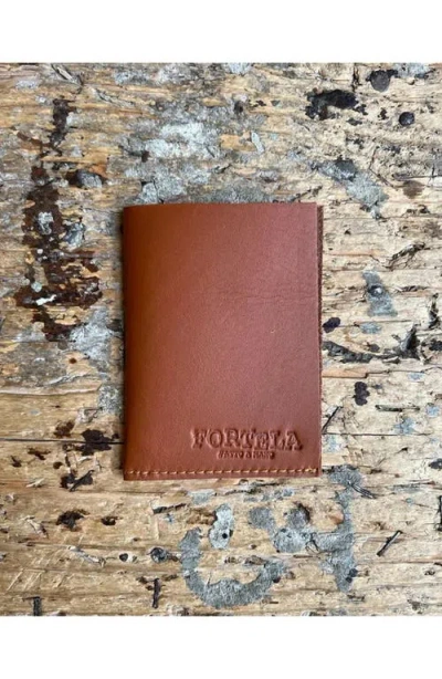 Fortela Leather Wallet In Brown