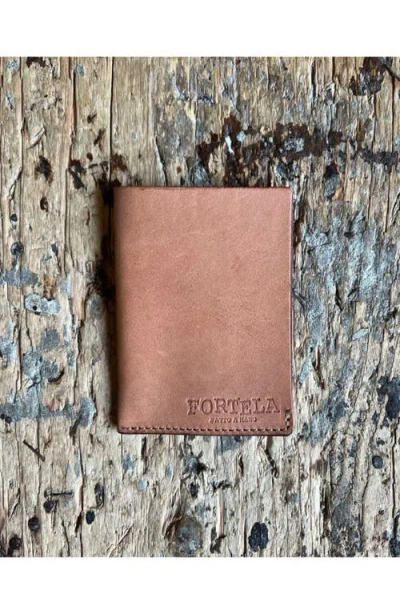 Fortela Leather Wallet In Brown