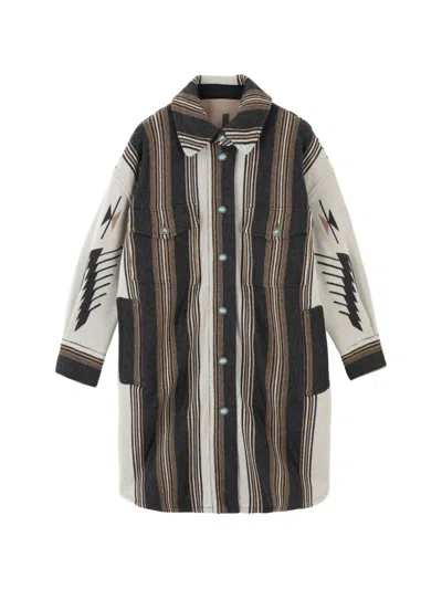 FORTELA LESLIE OVERSIZED PATTERN COAT