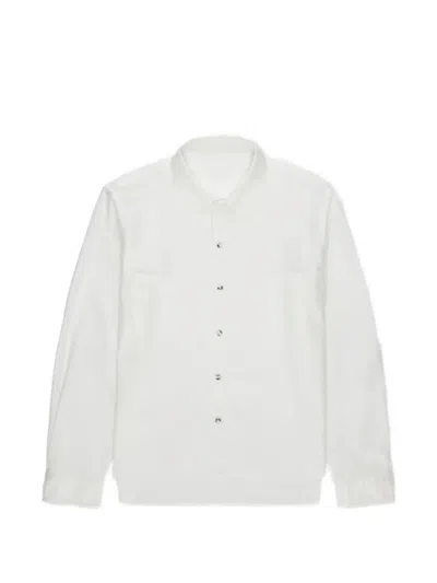Fortela Liam Cotton Chest Pocket Shirt In White