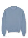 Fortela Crew Neck Sweater In Soft Light Blue Cotton