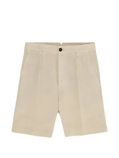 Fortela Logo-detail Shorts In Neutral