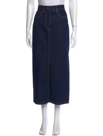 Pre-owned Fortela Long Skirt W/ Tags In Blue