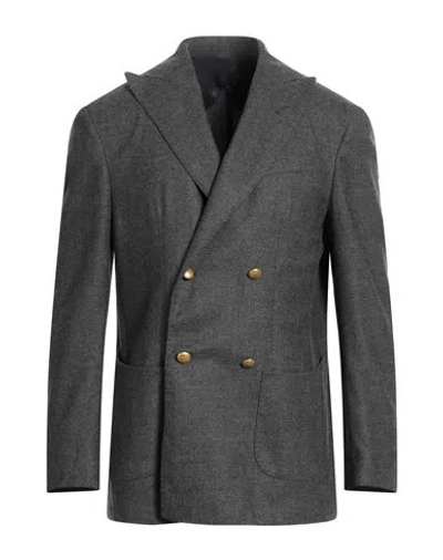 Fortela Man Blazer Grey Size 38 Wool