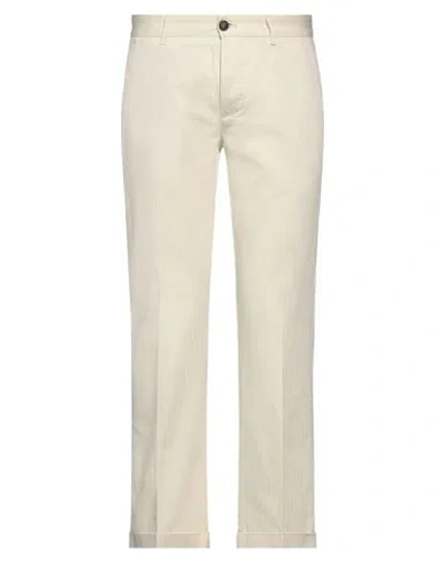 Fortela Man Pants Ivory Size 34 Cotton In White