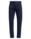Fortela Man Pants Navy Size 30 Cotton In Blue