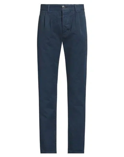 Fortela Man Pants Navy Size 31 Cotton In Blue
