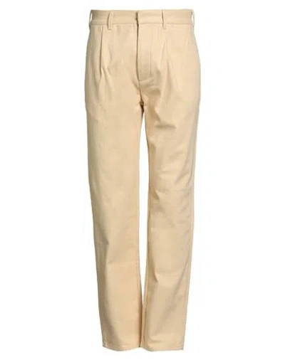 Fortela Man Pants Sand Size 32 Cotton In Neutral