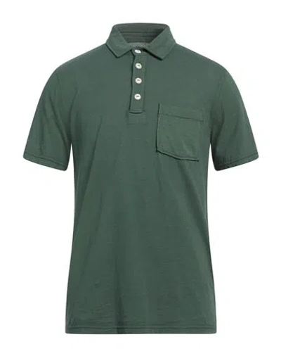 Fortela Man Polo Shirt Green Size S Cotton