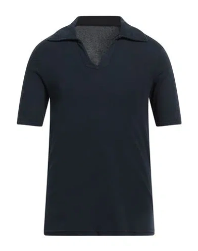 Fortela Man Polo Shirt Midnight Blue Size S Cotton