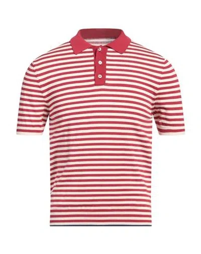 Fortela Man Polo Shirt Red Size Xl Cotton