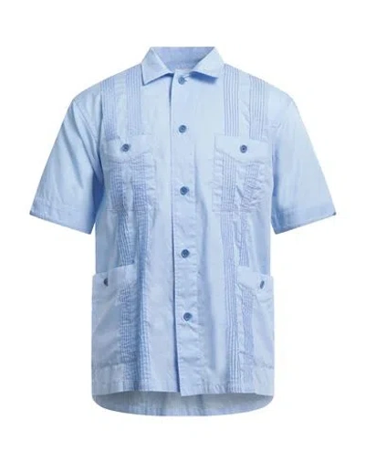 Fortela Man Shirt Light Blue Size Xxl Cotton