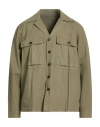 Fortela Man Shirt Military Green Size 42 Cotton