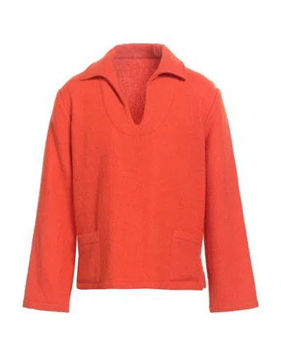 Fortela Man Sweater Orange Size S Wool