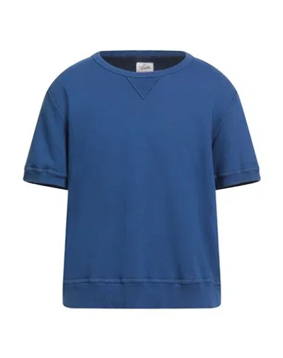 Fortela Man Sweatshirt Blue Size Xl Cotton