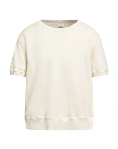 Fortela Man Sweatshirt Cream Size Xl Cotton In White