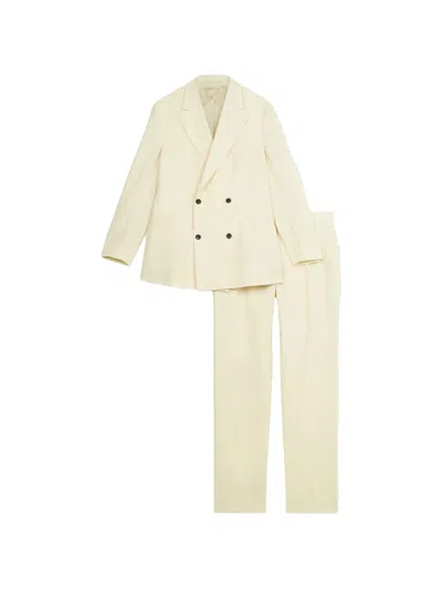 Fortela Marcello Double-breasted Suit In Neutral
