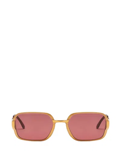 Fortela Marwitz Square-frame Sunglasses In Gold