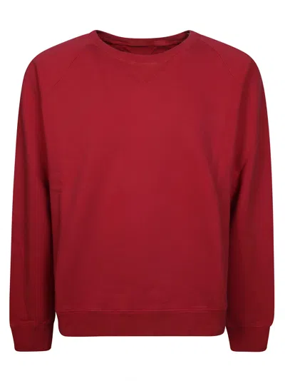 Fortela Men's  Harvard Crewneck Sweatshirt In Fleece Jersey With Raglan Cut In Animal Print