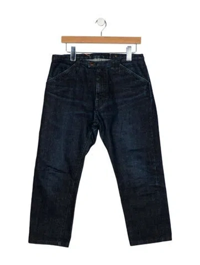 Pre-owned Fortela Mid-rise Straight Leg Jeans In Blue