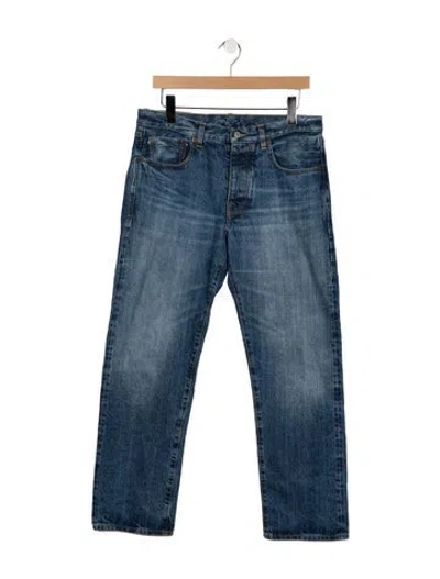 Pre-owned Fortela Mid-rise Straight Leg Jeans In Blue