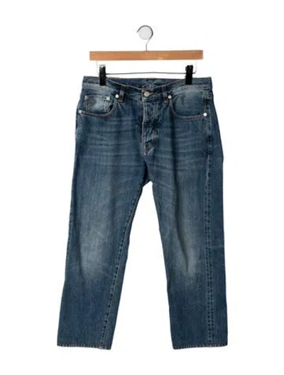 Pre-owned Fortela Mid-rise Straight Leg Jeans In Blue