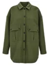 Fortela Green Monika Overshirt In Green