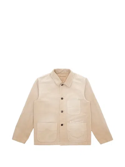 Fortela Montana Sunfaded Shirt Jacket In Neutral
