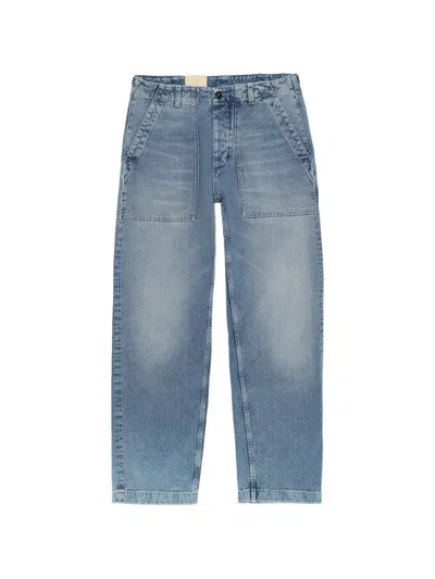Fortela Newfatigue Patch-pocket Jeans In Blue