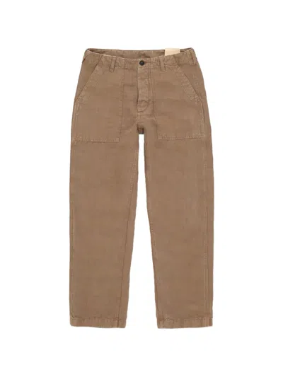 Fortela Newfatigue Patch-pocket Trousers In Brown