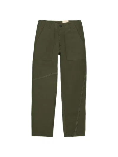 Fortela Newfatigue Patch-pocket Trousers In Green