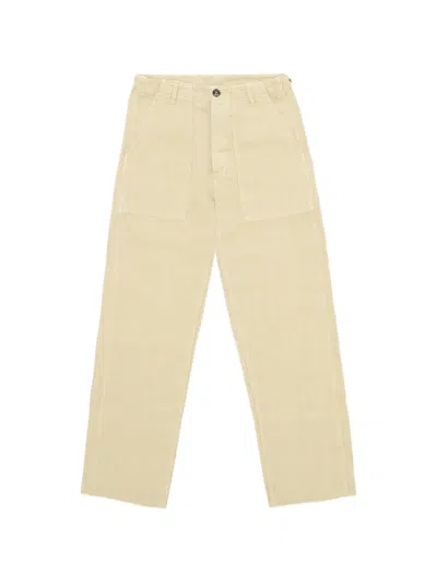 Fortela Newfatiguetv Fatigue Linen Trousers In Neutral