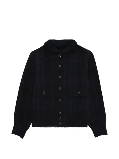 Fortela Nimiz Wool Blend Bomber Jacket In Black