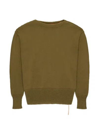 Fortela Noah Boat-neck Knit Sweater In Brown