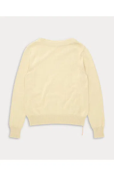 Fortela Noah Cotton Crewneck Sweater In Neutral