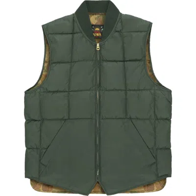 Fortela Nylon Vest2 With Camouflage Lining In Green
