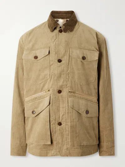 Fortela Ottawa Cotton-corduroy Jacket With Detachable Liner In Neutral