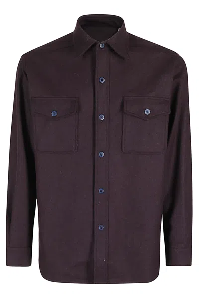 Fortela Over Shirt In Bgy Burgundy