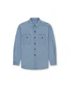 Fortela Overshirt W/front Pockets In Blue