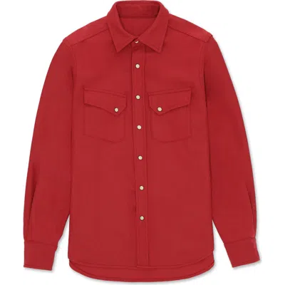 Fortela Pasadena Western Flannel Shirt In Red