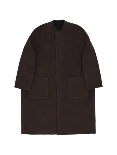 Fortela Patch Pocket Florence Coat In Brown