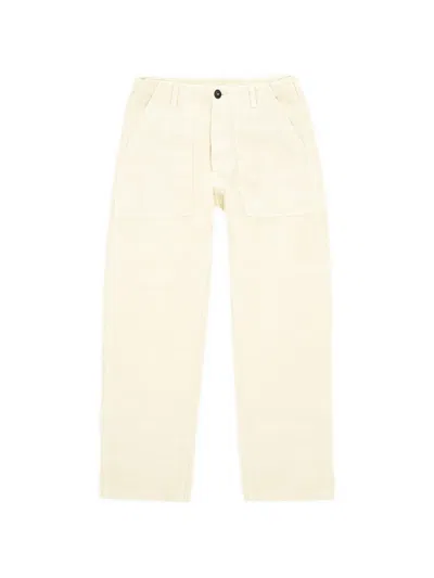 Fortela Patch-pocket Linen Trousers In Neutral