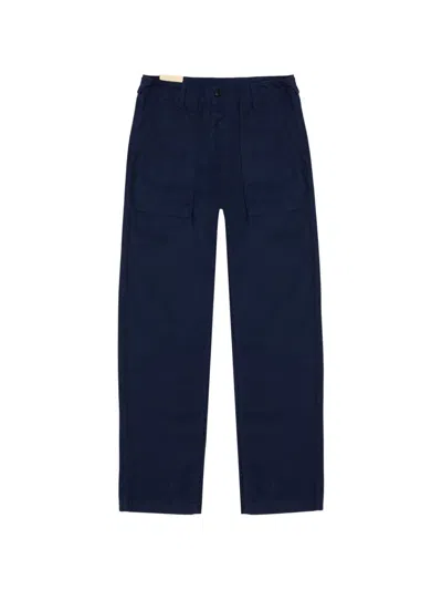 Fortela Patch Pocket Trousers In Blue