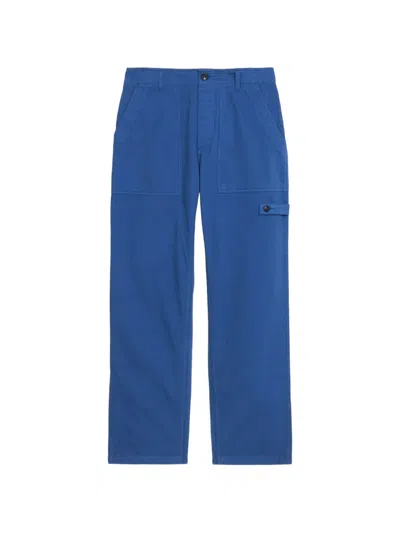 Fortela Patch Pocket Trousers In Blue