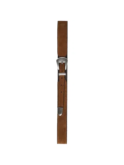 Fortela Phoenix Suede Belt In Brown