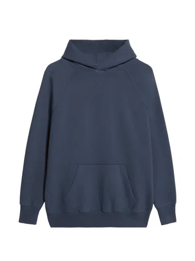 Fortela Vintagehood Brushed Jersey Hoodie In Blue
