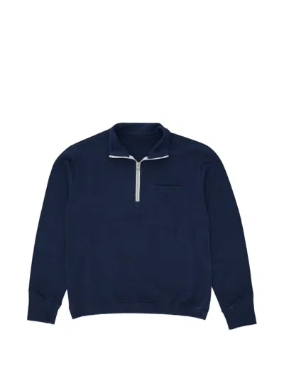 Fortela Princeton Quarter-zip Sweatshirt In Blue